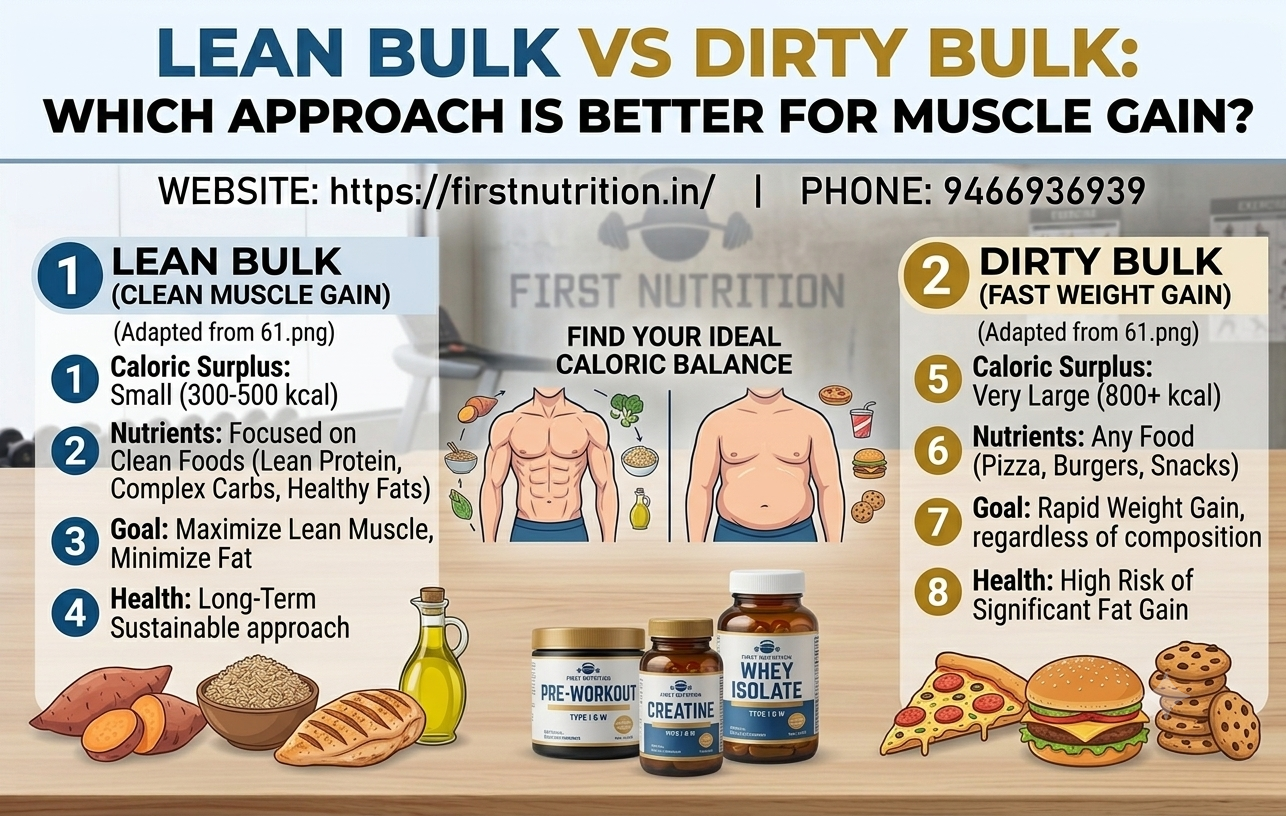 Lean Bulk vs Dirty Bulk: Which Approach Is Better for Muscle Gain?